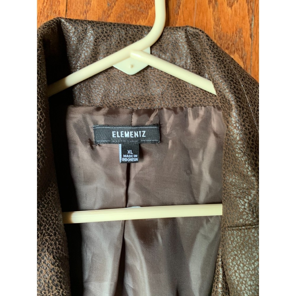 Elementz Women's Brown Polyester Wrap Pebbled Lea… - image 3